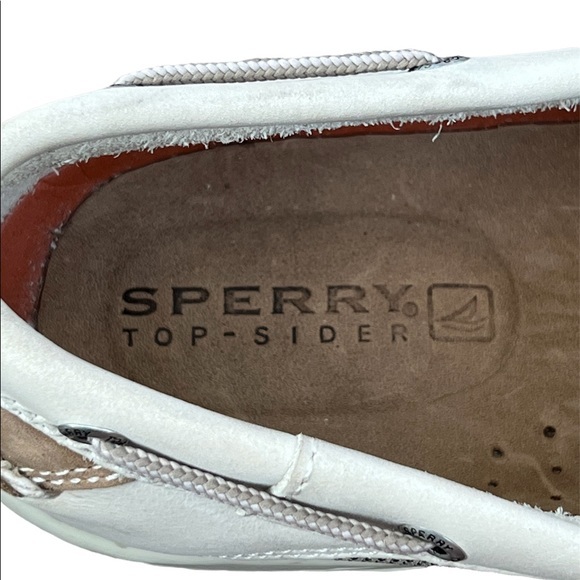 SPERRY TOP SIDER BOAT SHOES SIZE 13‎ Cream Tan EXCELLENT CONDITION - Picture 6 of 8